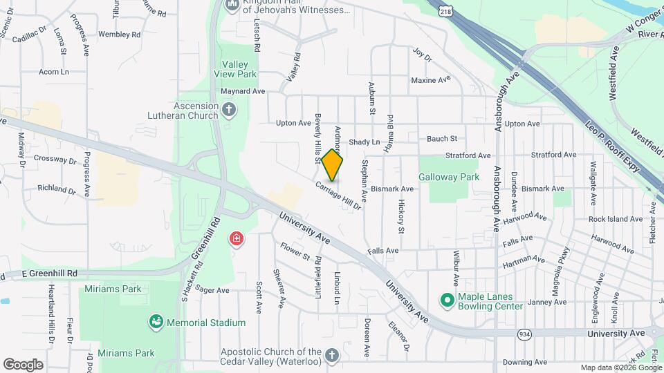 1710 Carriage Hill Dr Map and Location Details