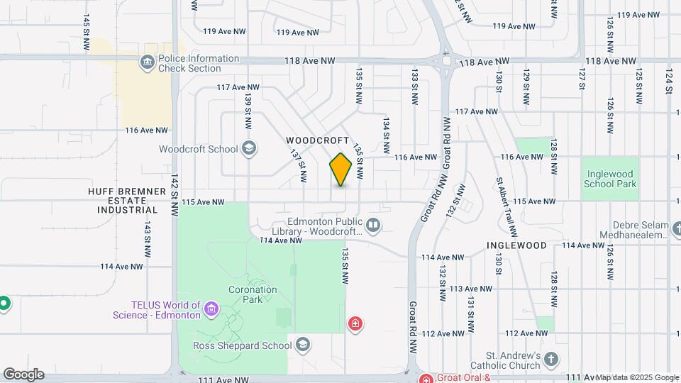 13516-13115 115 Ave NW Map and Location Details