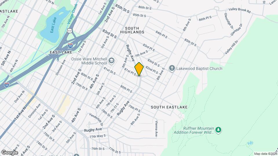 8128 Rugby Ave Map and Location Details