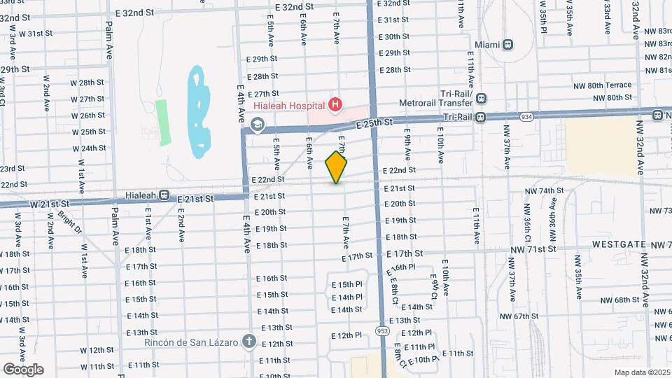 675 E 21st St Map and Location Details