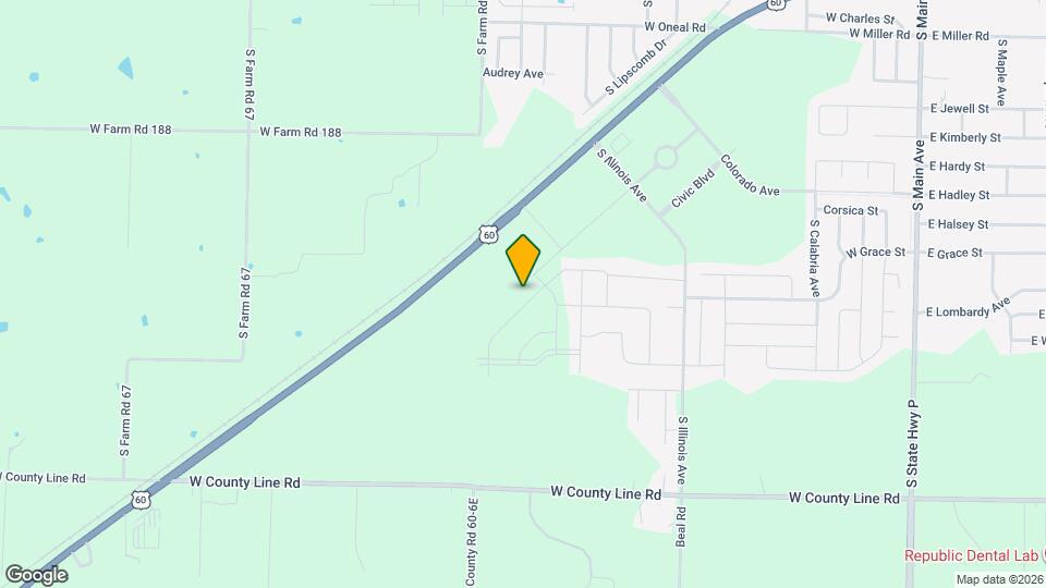 1255 Choctaw Rd Map and Location Details