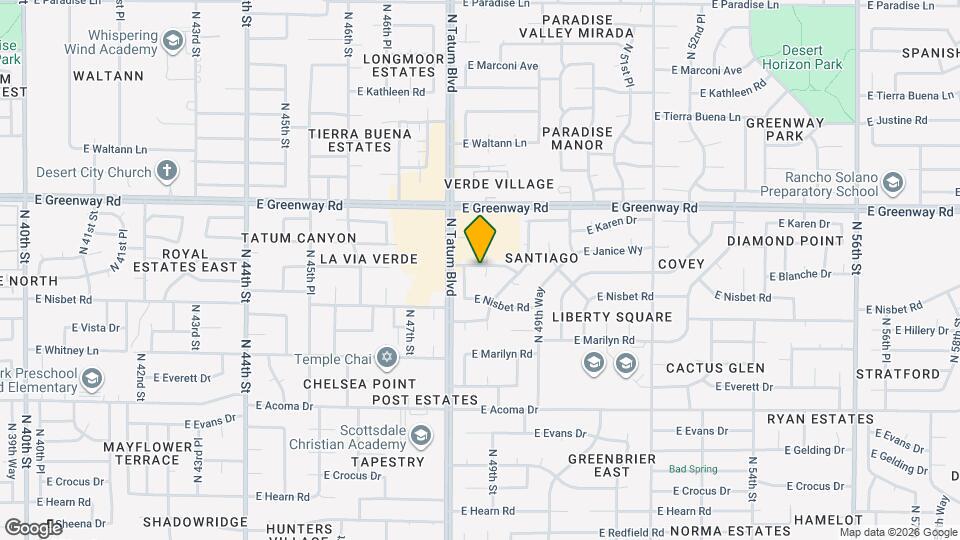 15028 N 48th Way Map and Location Details