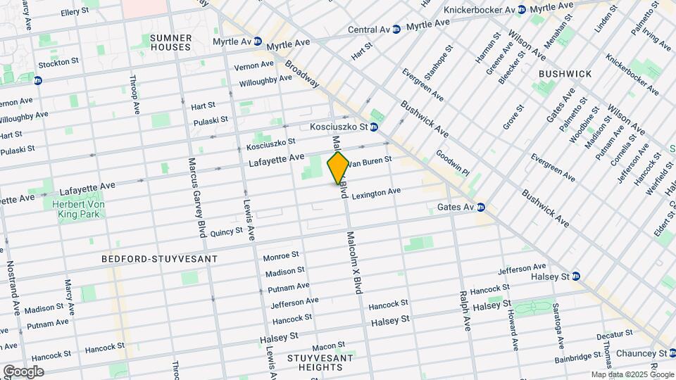 98 Malcolm X Blvd Mapa y Detalles de la Ubicación