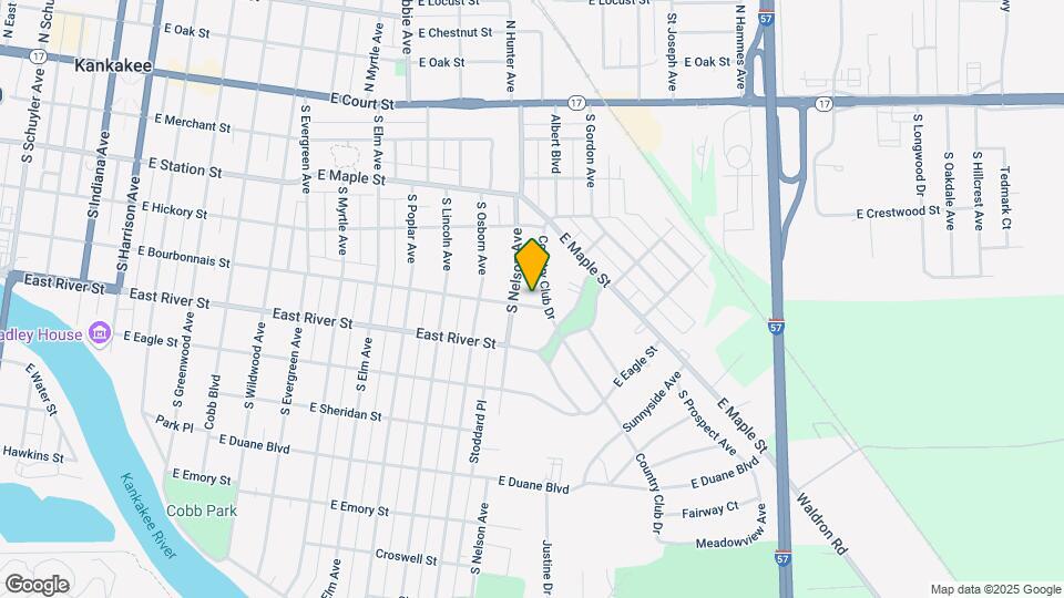 1665 E Bourbonnais St Map and Location Details