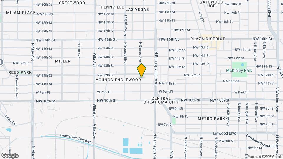 1208 N Barnes Ave Map and Location Details