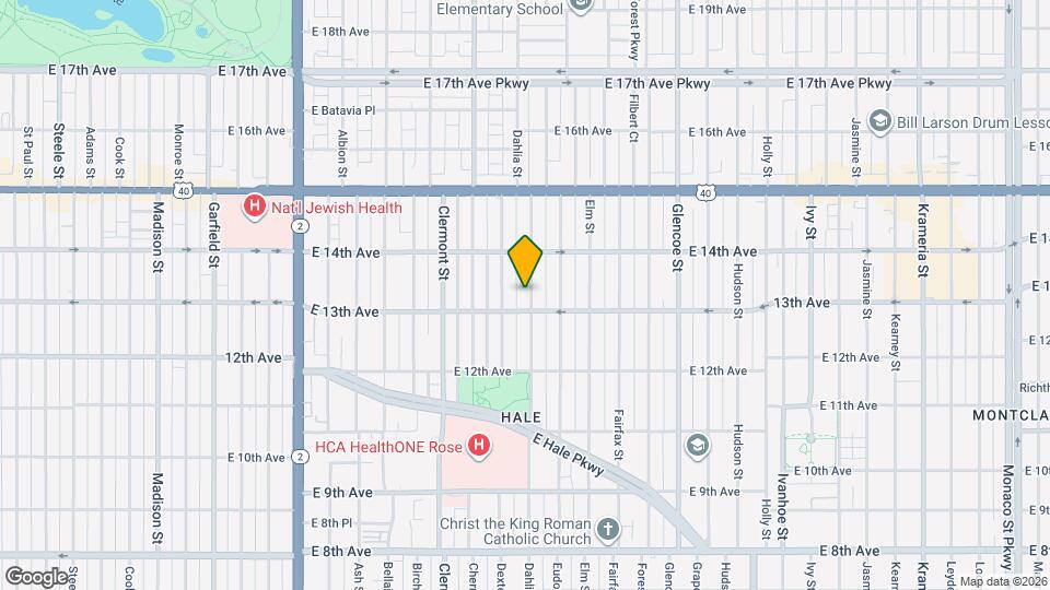 1325 Dahlia St Map and Location Details