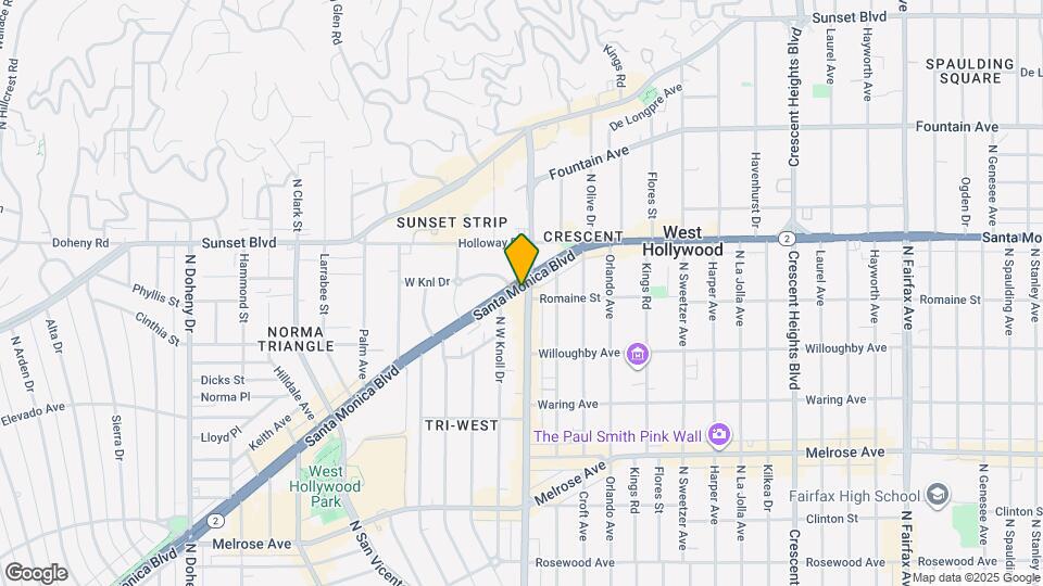 8500 Santa Monica Blvd Mapa y Detalles de la Ubicación