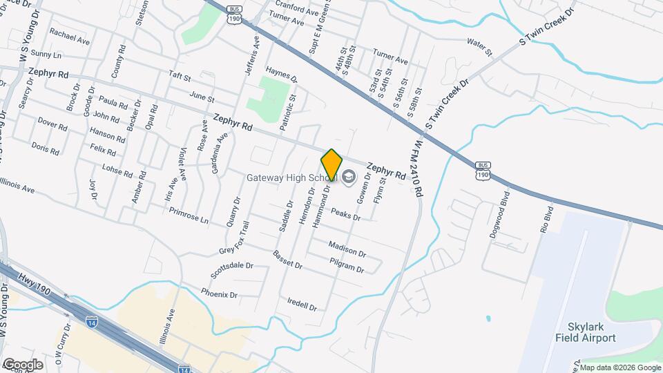 1402 Hammond Dr Map and Location Details