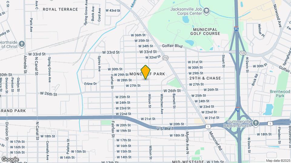 1556 W 28th St Map and Location Details