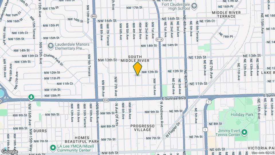 1126 NW 4th Ave Map and Location Details