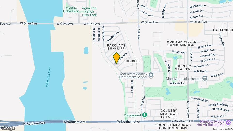 11352 W Orchid Ln Map and Location Details