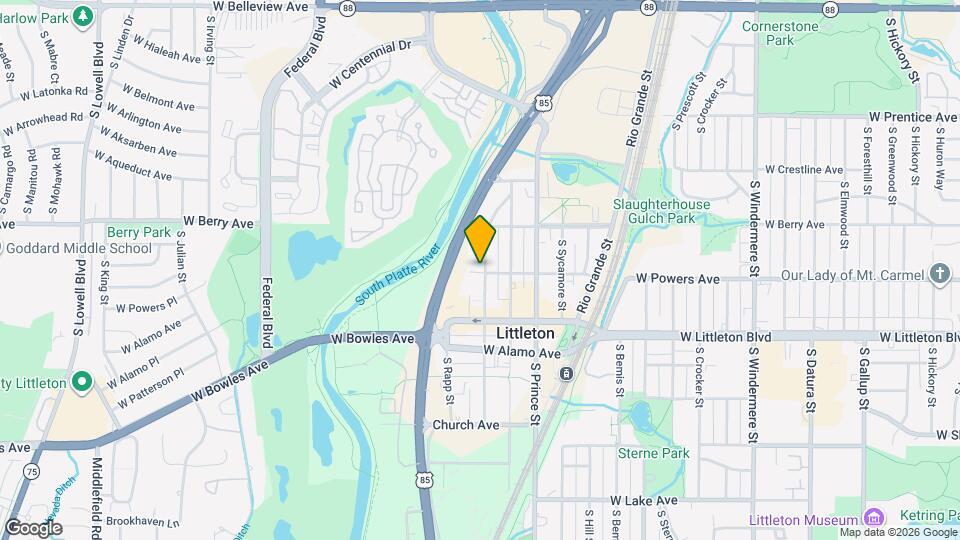 5599 S Curtice St, Unit D Mapa y Detalles de la Ubicación