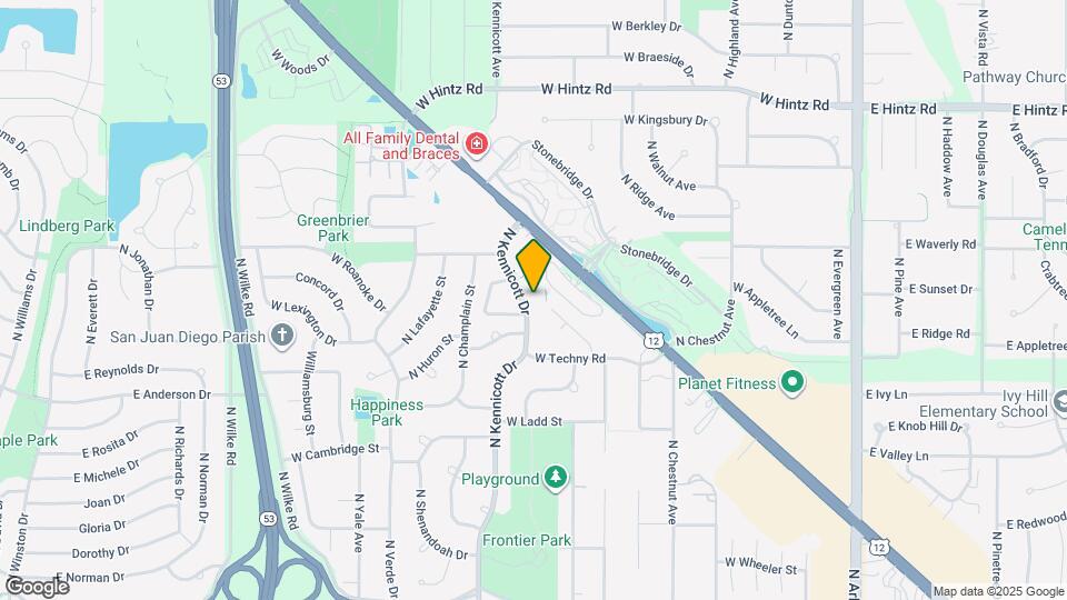 2407 North Kennicott Drive, Unit Greenbrier Mapa y Detalles de la Ubicación