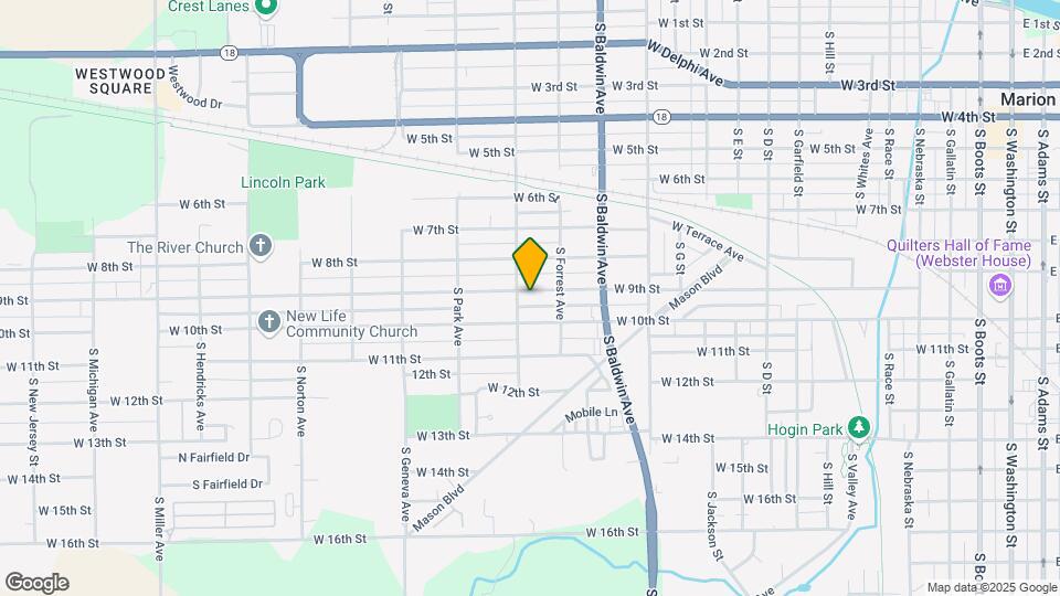 1523 W 9th St Mapa y Detalles de la Ubicación