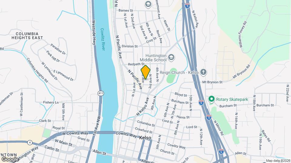 1102.5 N 2nd Ave Map and Location Details