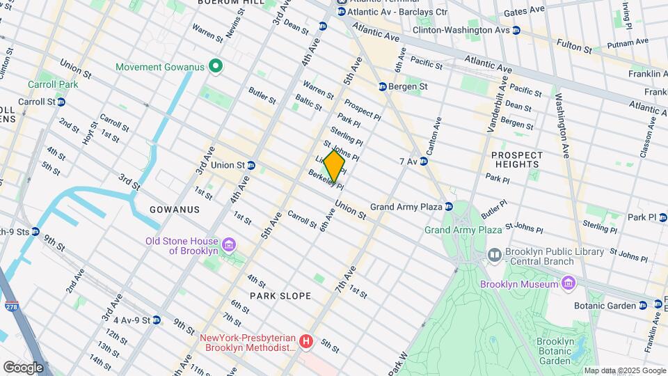 70 Berkeley Pl Mapa y Detalles de la Ubicación