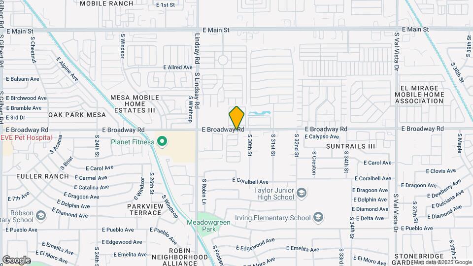 2929 E Broadway Rd Map and Location Details