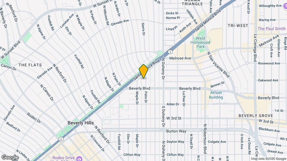 435 N Palm Dr Map and Location Details
