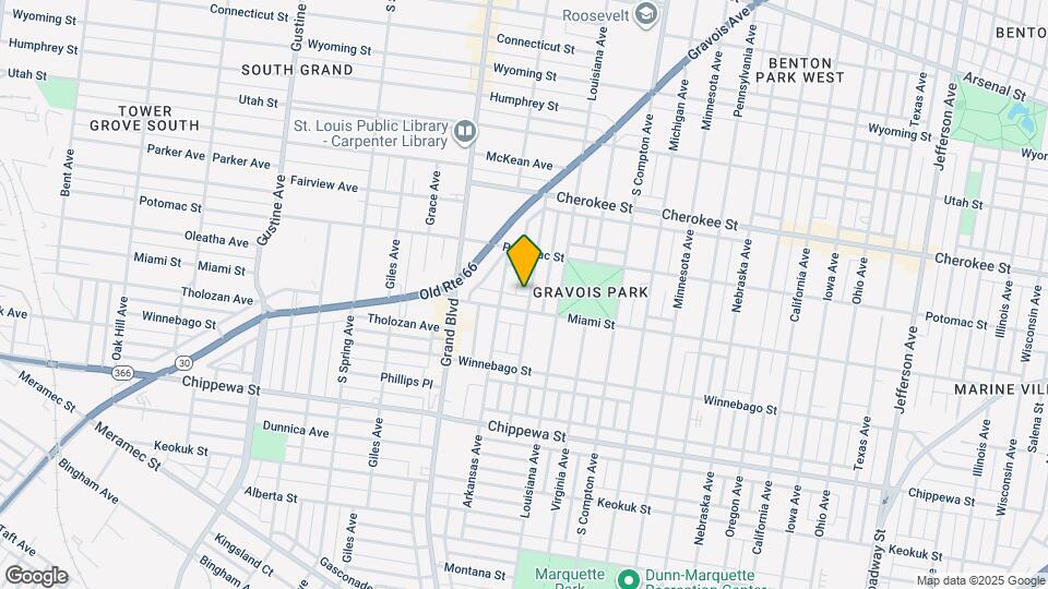 3543 Tennessee Ave Map and Location Details