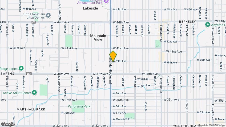 3880 1/2 Sheridan Boulevard Map and Location Details