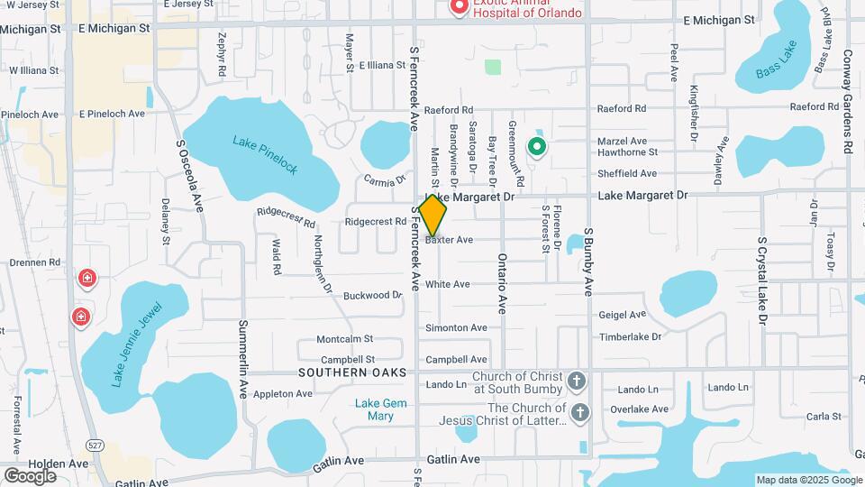 1512 Baxter Ave Map and Location Details