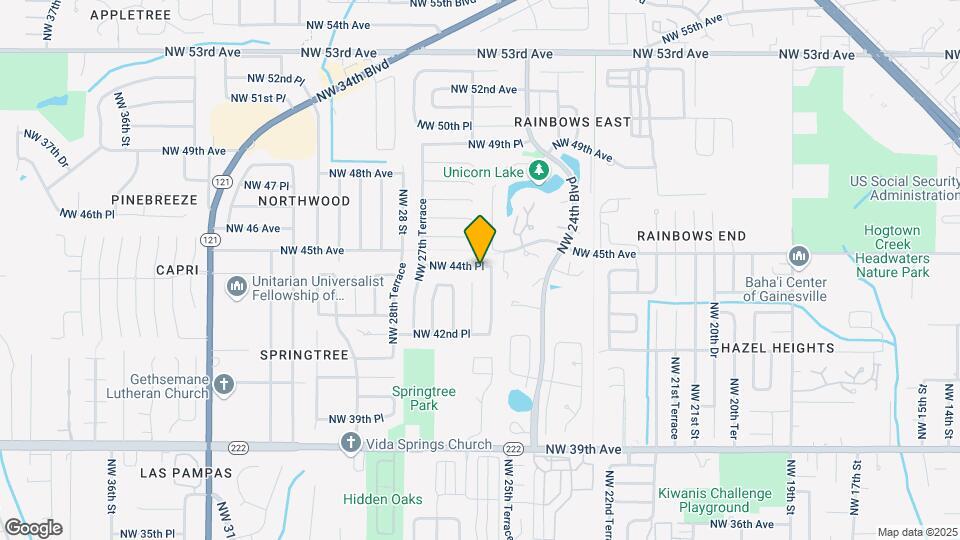 2601 NW 44th Pl Map and Location Details