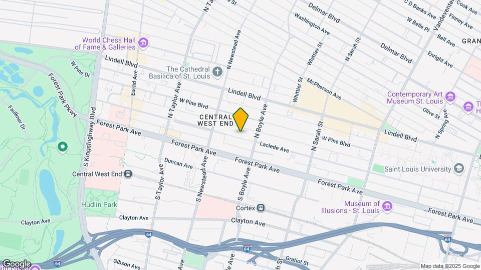 4343 Laclede Ave, Unit G Mapa y Detalles de la Ubicación