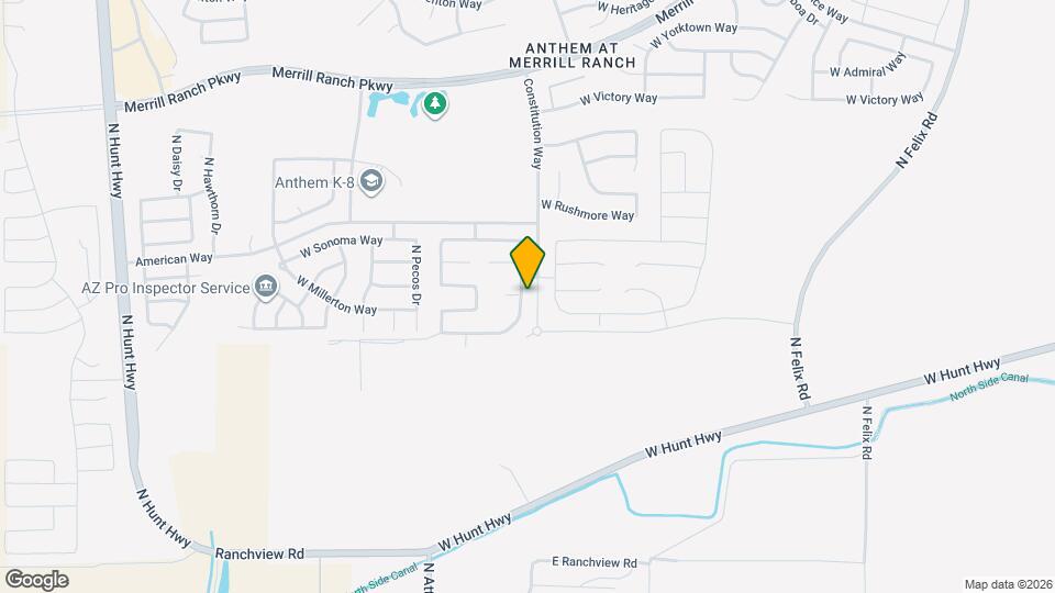 2321 N Hidden Canyon Dr Map and Location Details