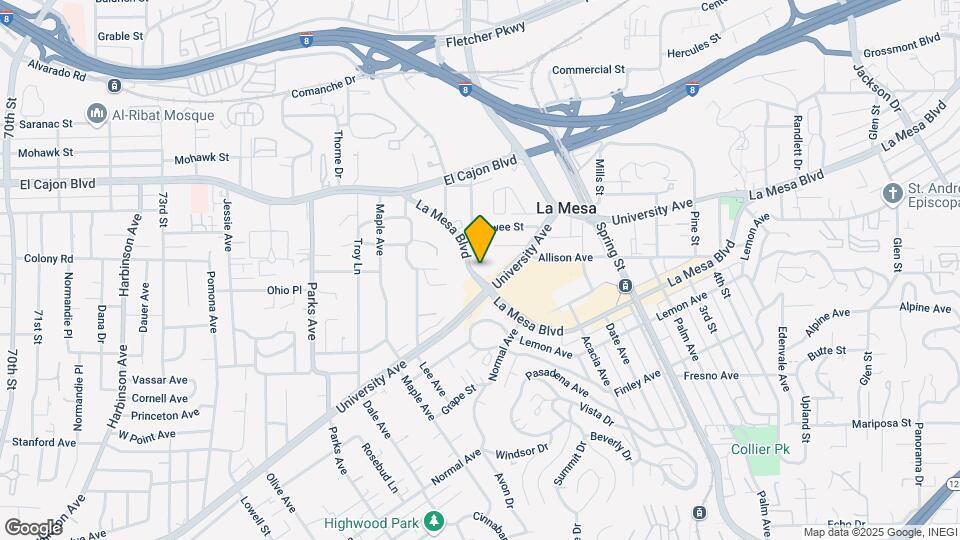 7932-7936 La Mesa Blvd Mapa y Detalles de la Ubicación