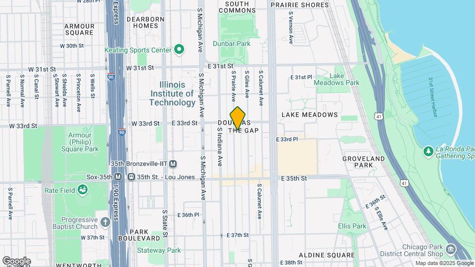 3323 S Prairie Ave Map and Location Details
