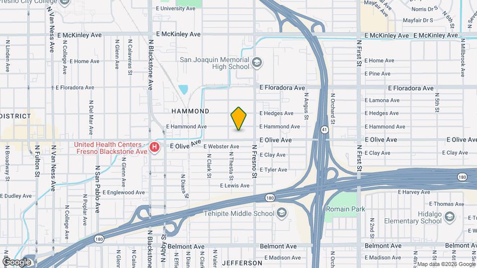 2337 E Olive Ave Map and Location Details