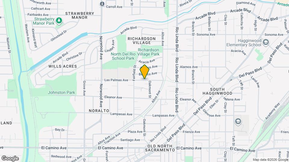 672 Las Palmas Ave Map and Location Details