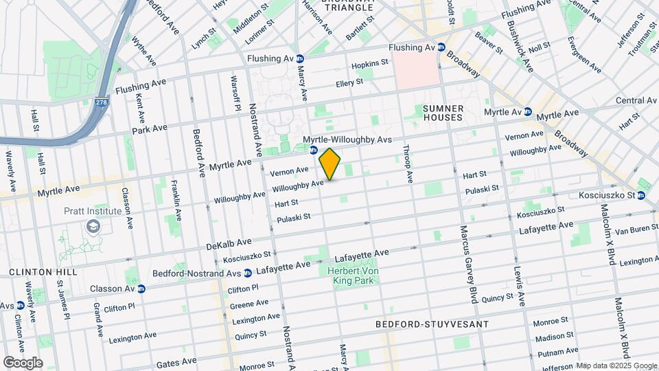 532 Willoughby Ave Mapa y Detalles de la Ubicación