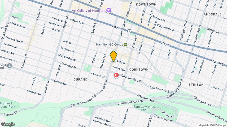 191 James St S Map and Location Details