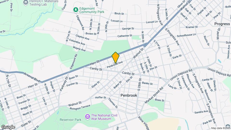2533 Penbrook Ave Map and Location Details