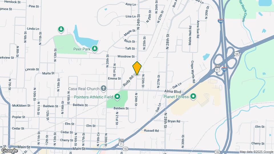 814 N 25th St Map and Location Details