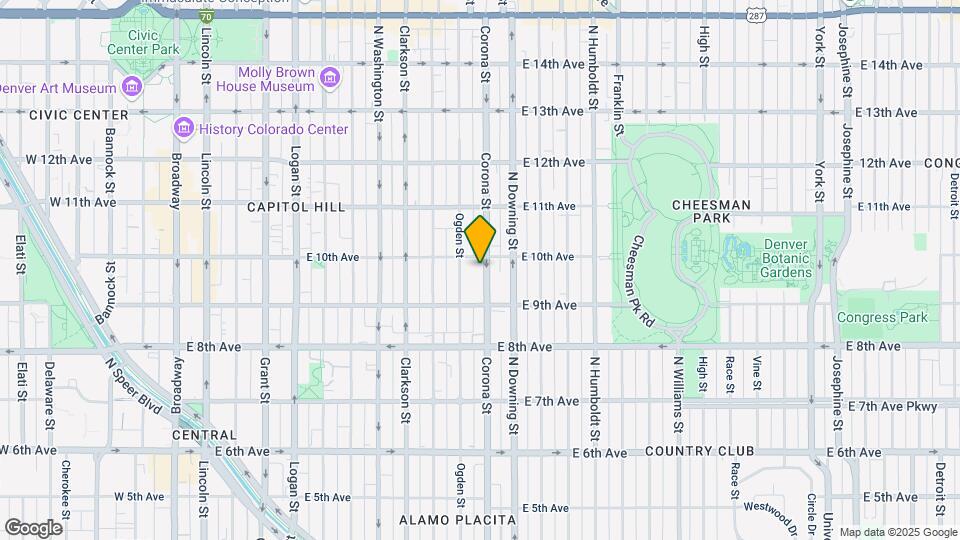963 Corona St Map and Location Details