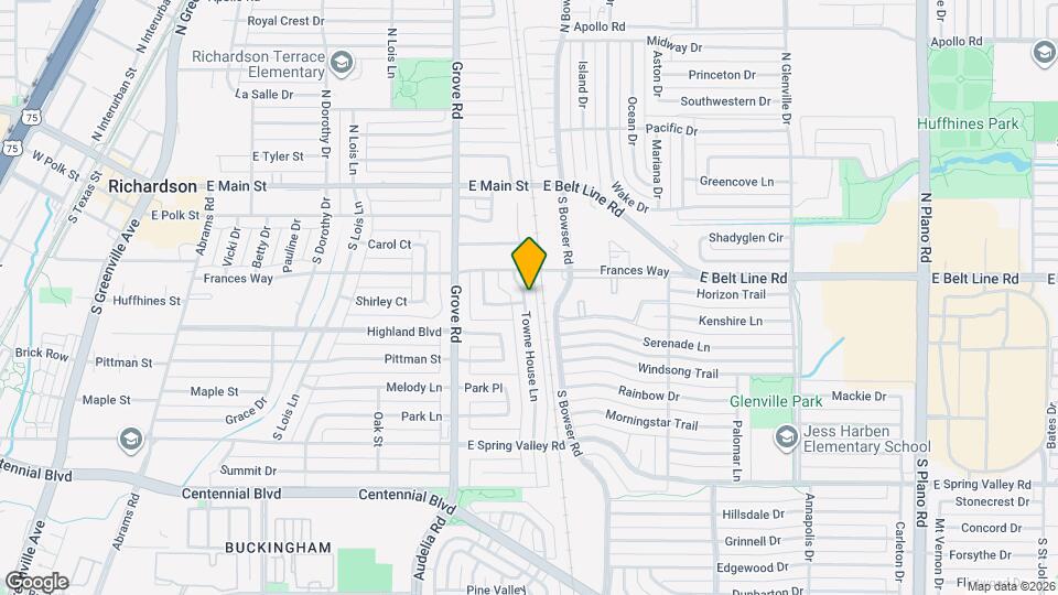 319 Towne House Ln Map and Location Details