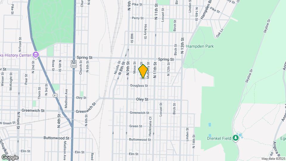 827 N 10th St Map and Location Details