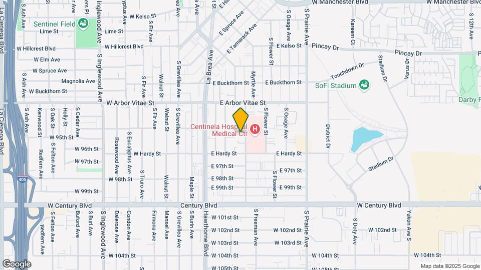 1017 Myrtle Ave Map and Location Details