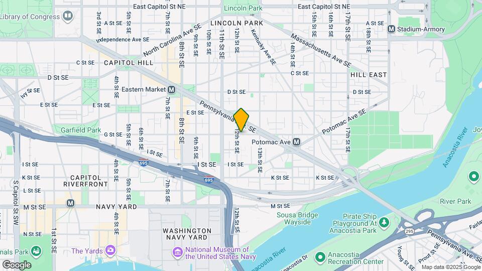 1209 G St SE Map and Location Details