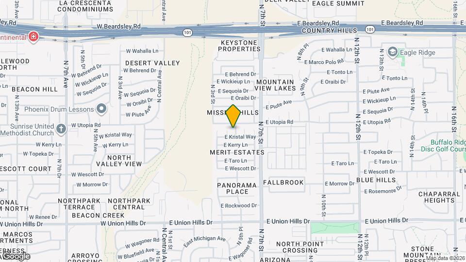 19238 N 5th St Map and Location Details