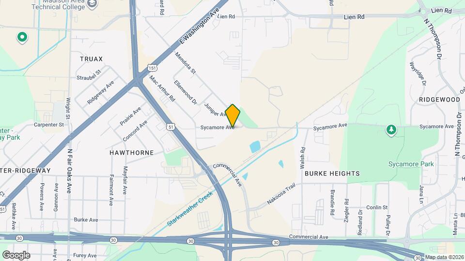 3921 Sycamore Ave Map and Location Details