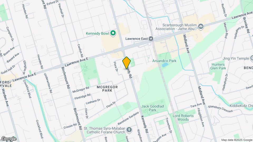 1018 Kennedy Rd Map and Location Details