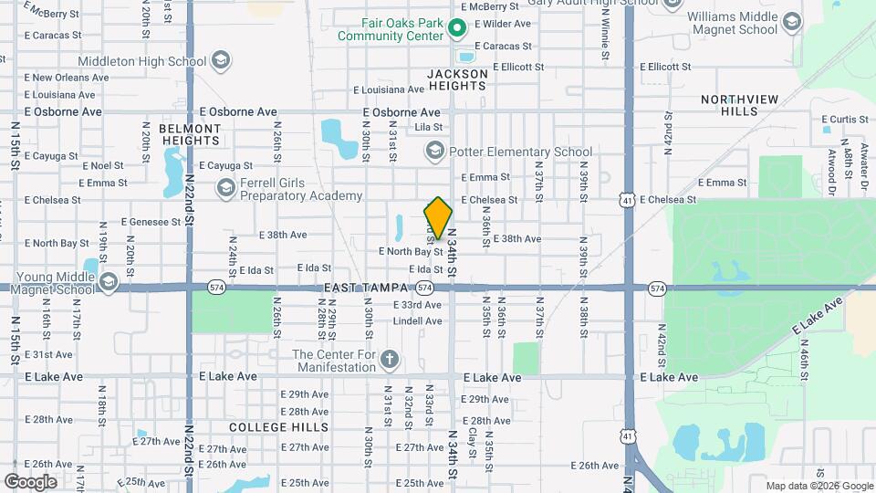 3304 E North Bay St Map and Location Details