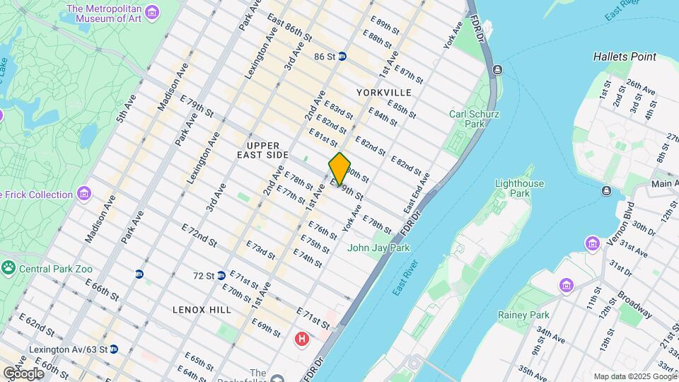 420 E 79th St Map and Location Details
