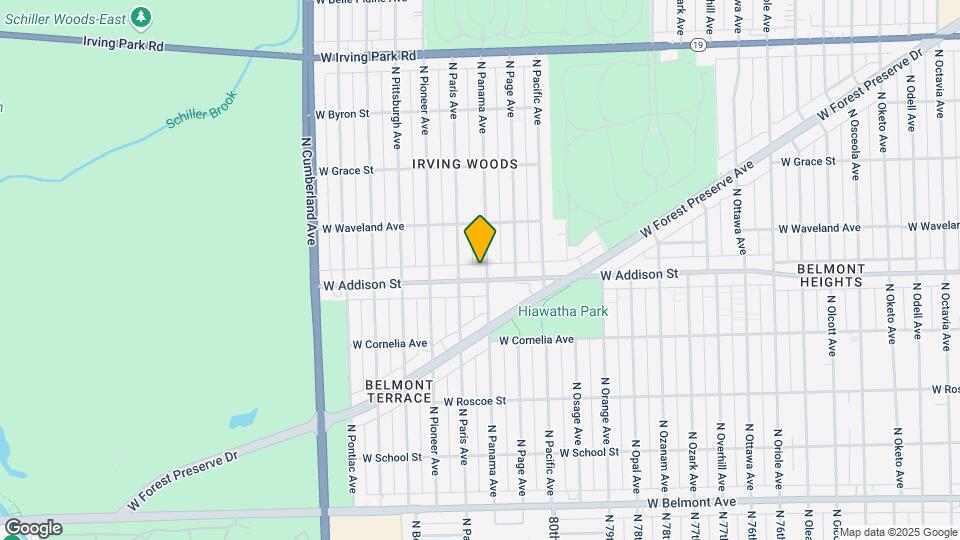 8100 W Addison St Map and Location Details