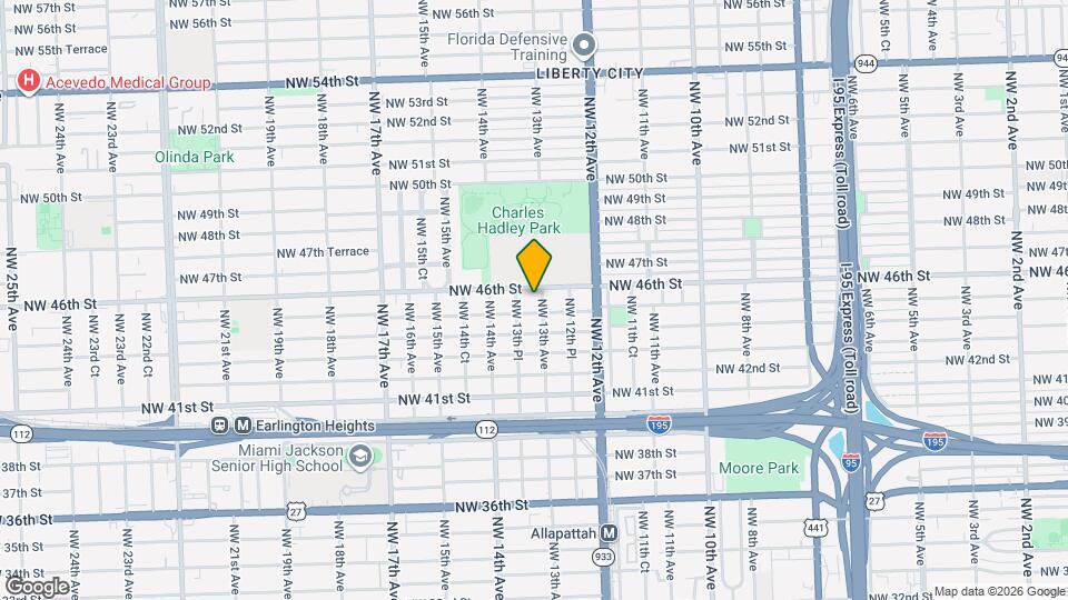 4520 NW 13th Ave Map and Location Details