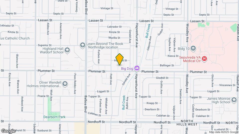 9518 Ruffner Ave Map and Location Details