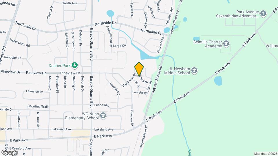 1825 Chestnut Dr Map and Location Details